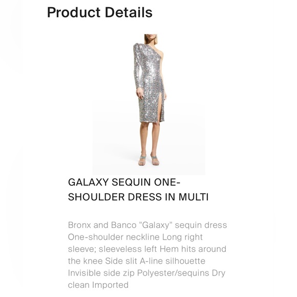 Bronx And Banco Galaxy Metallic Midi Dress - Picture 13 of 16